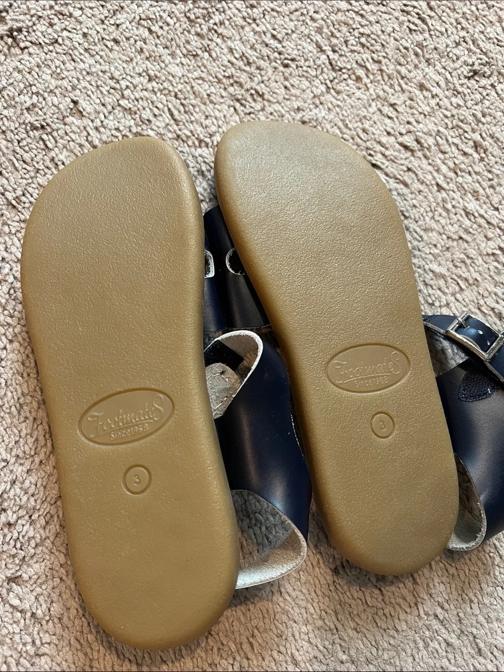 FootMates Navy Blue Kids Buckle Sandals